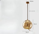 Axyaa Blue Glass LED Pendant Lamp for Coffee Shop & Bar Counter Chandelier