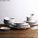 Axya Ceramic Dinnerware Set: Plates, Bowls, and Dishes for Western and Asian Cuisine