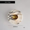Axyaa Marble Chrome Wall Lamp - Luxury LED Lighting Fixture