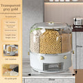 Axyaa Rice & Cereal Dispenser: Sealed 360° Rotating Kitchen Container with Multiple Sections