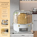 Axyaa Rice & Cereal Dispenser: Sealed 360° Rotating Kitchen Container with Multiple Sections