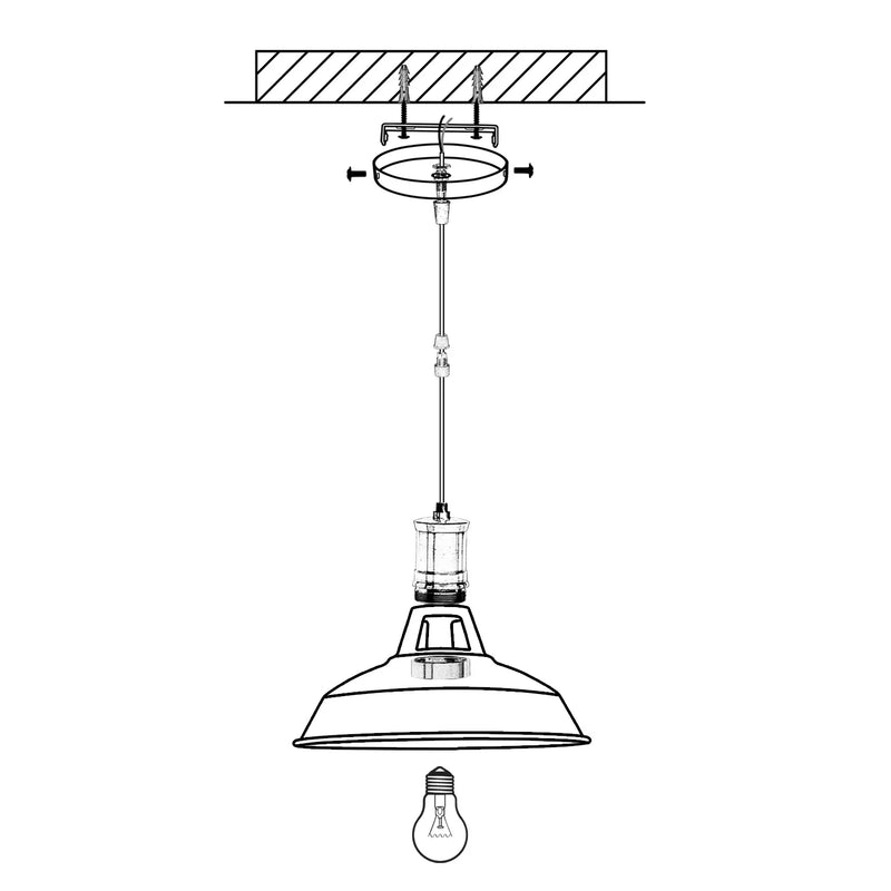 Axya Retro Loft Chandelier Pendant Lamp E27 Industrial Hanging Lights LED Edison Home Lighting