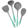Axyaa Silicone Kitchenware Utensils Set - Pot Shovel, Leaky Spoon, Soup Ladle, Cooking Tools