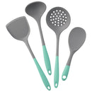 Axyaa Silicone Kitchenware Utensils Set - Pot Shovel, Leaky Spoon, Soup Ladle, Cooking Tools