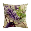 Purple Lavender Floral Pillowcase for Home Decor by Axyaa