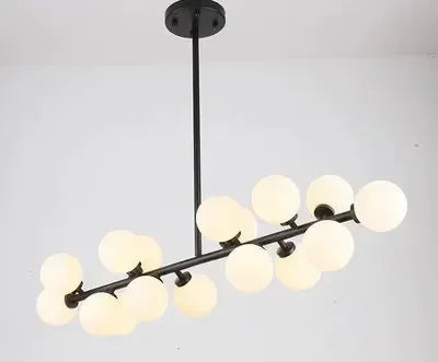 Axyaa Nordic Luxury LED Glass Ball Chandelier for Home Decor