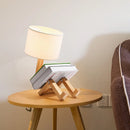 Axyaa Wooden Robot Desk Lamp - Modern Nordic Style Night Light