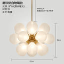 Axyaa Glass Bubble Pendant Light - Modern Kitchen & Living Room Chandelier