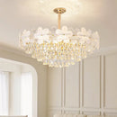 Axyaa Modern Minimalist Crystal Chandelier for Living Room, Bedroom, and Dining Room