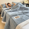 Axyaa Soft Velvet Double-Sided Fleece Blanket & Pillowcase Set for Warmth & Luxury