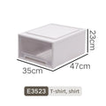 Axyaa Closet Storage Bin with Lid - Desktop Organizer for Clothes, Underwear, Socks