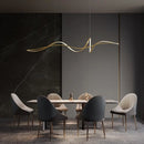 Axya LED Chandelier: Minimalist Aluminum Island Lamps for Home Decoration