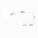 Axyaa Nordic LED Wall Light with Adjustable Long Arm for Living Room & Bedroom