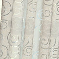 Axyaa European Style Floral Jacquard Tulle Curtains for Living Room and Bedroom