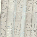 Axyaa European Style Floral Jacquard Tulle Curtains for Living Room and Bedroom