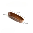Axyaa Boat-shaped Wooden Bowl: Stylish Acacia Wood Snack Plate for Dried Fruits and Snacks