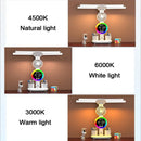 Axyaa Rechargeable Table Lamp with Fan, Clock Display, and LED Reading Light