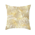 Axyaa Gold Plant Polyester Pillow Case for Home Decor