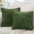 Axyaa Chenille Cushion Cover 45x45 Brown Pillowcase Luxury Decor Sofa Bed Home