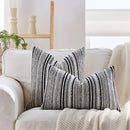 Chenille Striped Pillowcase Cojines by Axyaa for Light Luxury Decor in Living Room