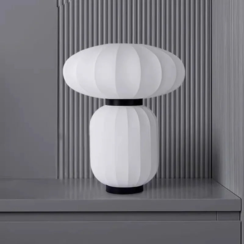 Axyaa Silk Table Lamp: Wabi-sabi Style for Living Room, Bedroom, Kitchen, Dining Room