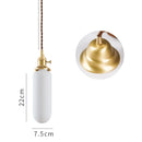 Axyaa Ceramic Nordic LED Pendant Lamp for Home Decor & Indoor Lighting
