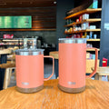 Axyaa Stainless Steel Coffee Mug with Handle & Lid, Insulated Water Cup
