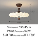 Axyaa French Cream Retro Ceiling Lamps for Bedroom, Dining, Living Room