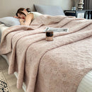 Axyaa 100% Cotton Muslin Throw Blanket - Lightweight Breathable Boho Throws