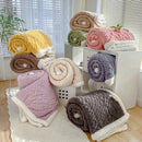 Axyaa Double Thickened Throw Blanket for Winter - Super Soft Cozy Sofa Bed Cover