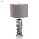 Axyaa Modern Crystal Table Lamp LED E27 for Living Room Cafe Study