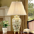 Axyaa Vintage Country Ceramic Bird & Flower Table Lamp