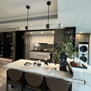 Axyaa Marble Pendant Light Chandelier LED Dimmable Luxury Elegant Dining Kitchen Island