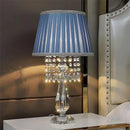 Axyaa Crystal Table Lamp for Luxurious Living Room, Bedroom, Study with LED Light