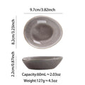 Axyaa Retro Gray Ceramic Dinnerware Set