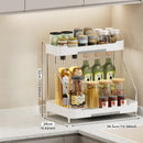 Axyaa Kitchen Storage Shelf for Seasoning Bottles: Narrow Wide Multi-Layer Organizer