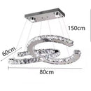 Axyaa Crystal Chandelier Pendant Light for Living Room Bedroom Ceiling Lighting
