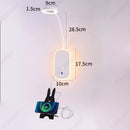 Axyaa LED Adjustable Angle Wall Lamp USB Charging Dimmable Reading Light