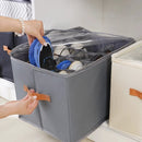 Axyaa Shoe Storage Box: Foldable Dust-proof Organizer for Wardrobe and Socks