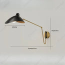 Axyaa LED Long Arm Duckbill Wall Lamp: Stylish Bedroom Study Lighting