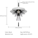 Axyaa Flying Saucer Pendant Light: Modern Minimalist Luxury Chandelier for Living Room and Restaurant.