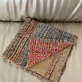 Axyaa 4-Layer Cotton Gauze Fringed Blanket for Spring & Summer