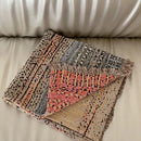 Axyaa 4-Layer Cotton Gauze Fringed Blanket for Spring & Summer