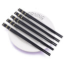 Axyaa Reusable Alloy Non-Slip Sushi Chopsticks Set