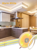Axyaa High Density COB LED Strip Lights 3000K-6500K Kitchen Room Decor 8mm