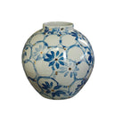 Axyaa Blue White Porcelain Vases Jars Hydroponic Ornaments Light Luxury Porcelain