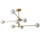 Axyaa Glass Ceiling Chandelier for Bedroom Dining Living Room