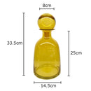 Axyaa Glass Ball Cap Vase: Modern Home Decor Desk Floral Hydroponics Arrangement