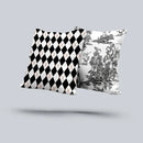 Axyaa Nordic Cartoon Print Sofa Pillow Cover, 45x45cm