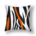 Axyaa Red Geometric Pillowcase Abstract Pachwork Cushion Cover Square Home Decor